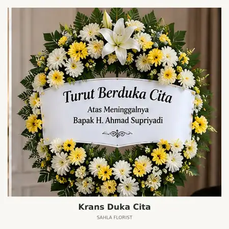 Krans Bunga Duka Kotamobagu